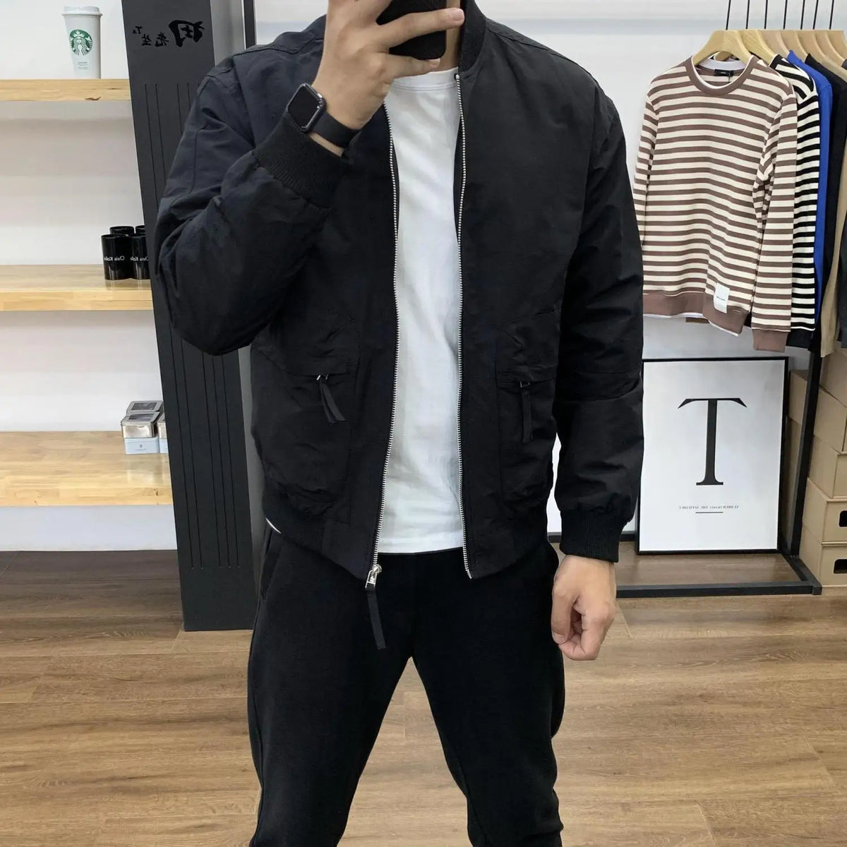 Jacket Men's Spring and Autumn 2025 New Fashion Brand Slim and Versatile Casual Lapel Long Sleeve Workwear