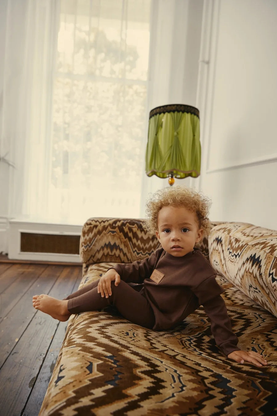 AS AW26  Saddle collection Brown Corduroy + Rugby sweatshirt Print corduroy girl clothing  family matching boys clothes