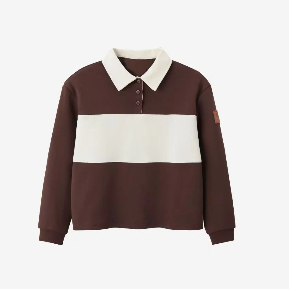 AS AW26  Saddle collection Brown Corduroy + Rugby sweatshirt Print corduroy girl clothing  family matching boys clothes
