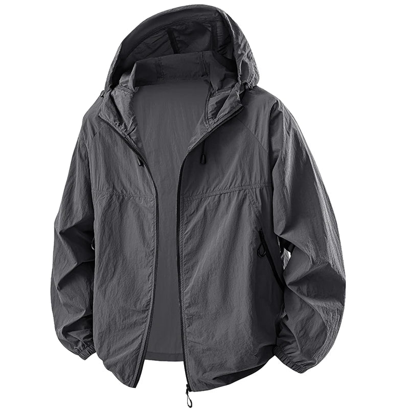 Summer Couple`s Hiking Jackets Men Fishing Cycling Hooded Gym Sports Running Coat Outdoor Sun-Protective Jacket Women Clothing