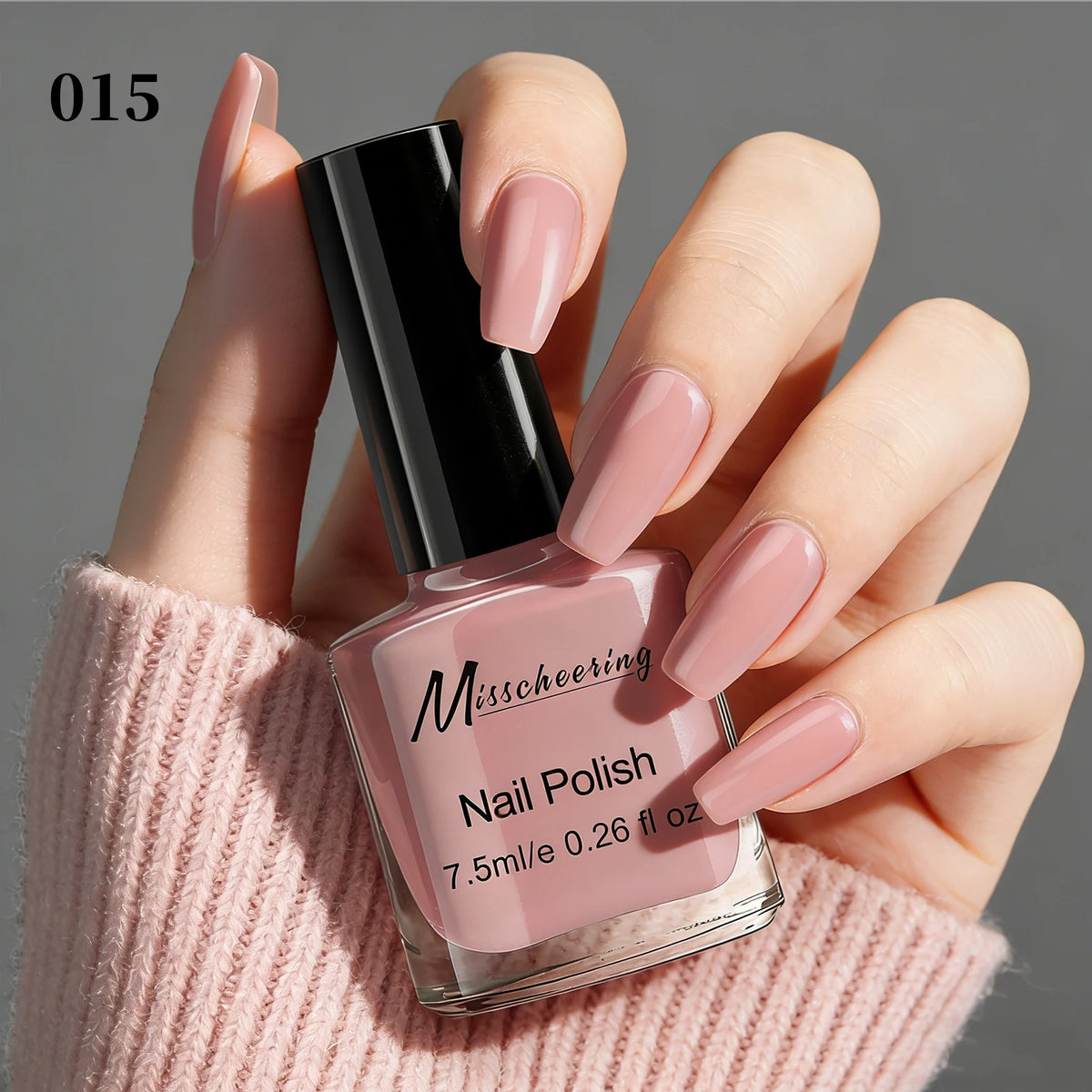 Misscheering Water-Based Peel Off Nail Polish 7.5ml Quick Air Dry Glossy Long Lasting Removable Nail Varnish No UV Needed Easy