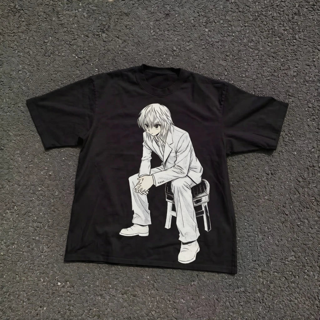 Jacket - Full-time Hunter Large Size Printed Short-Sleeved T-Shirt - Men's and Women's Basic T-Shirt - Gender Neutral