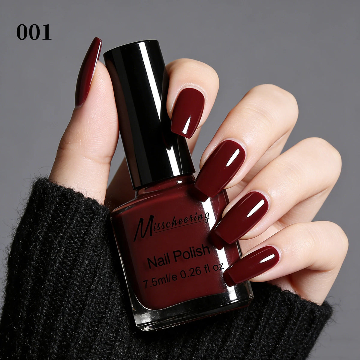 Misscheering Water-Based Peel Off Nail Polish 7.5ml Quick Air Dry Glossy Long Lasting Removable Nail Varnish No UV Needed Easy
