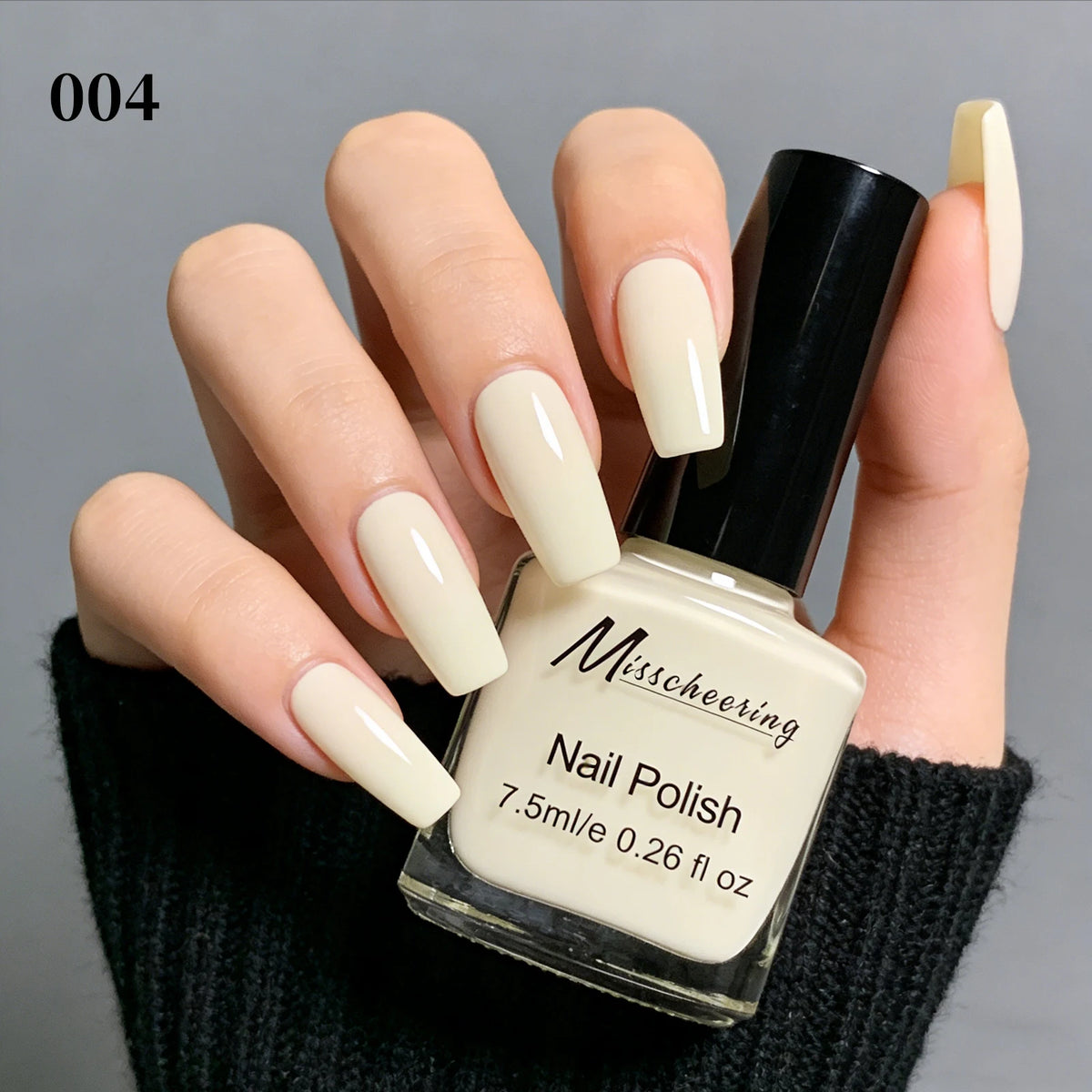 Misscheering Water-Based Peel Off Nail Polish 7.5ml Quick Air Dry Glossy Long Lasting Removable Nail Varnish No UV Needed Easy