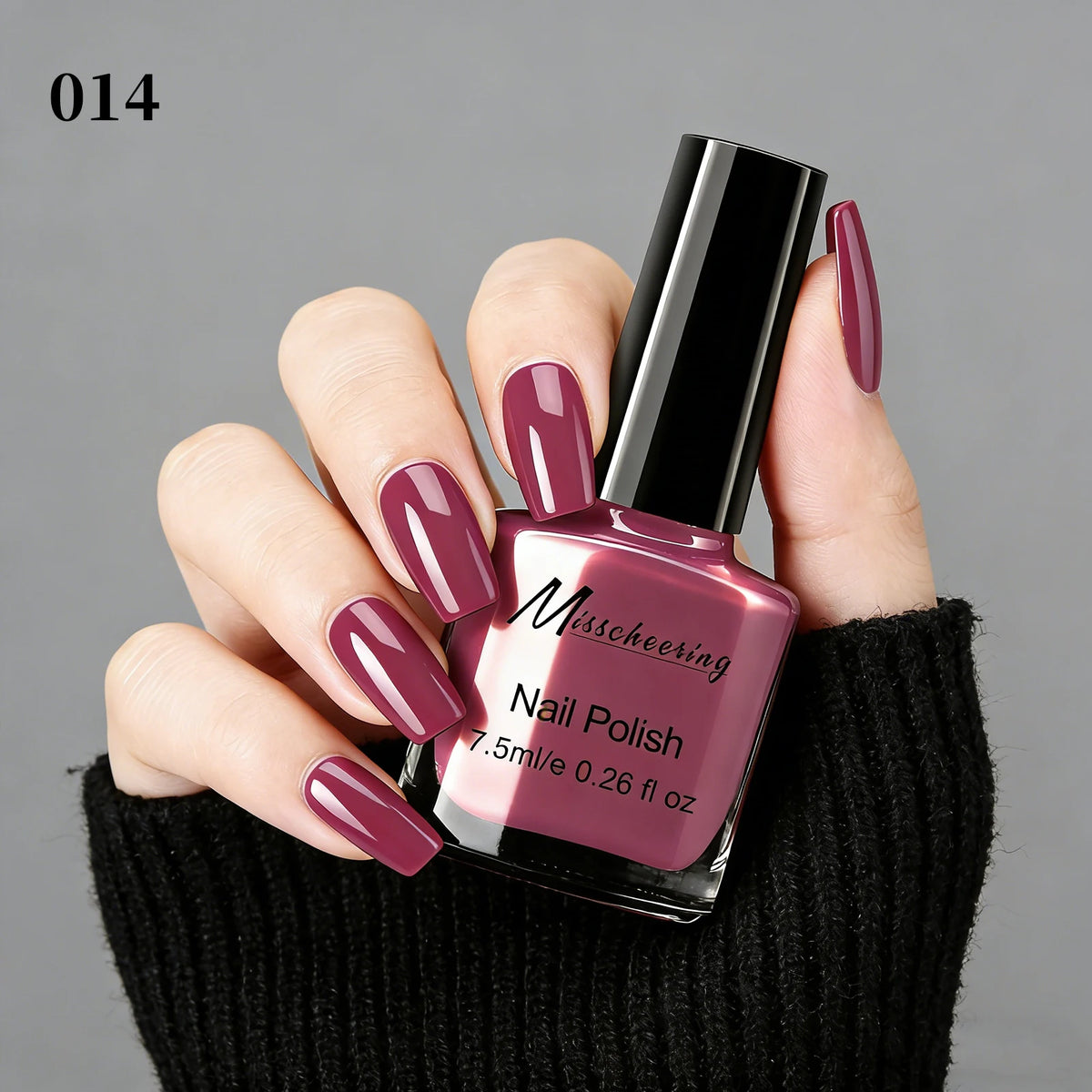Misscheering Water-Based Peel Off Nail Polish 7.5ml Quick Air Dry Glossy Long Lasting Removable Nail Varnish No UV Needed Easy