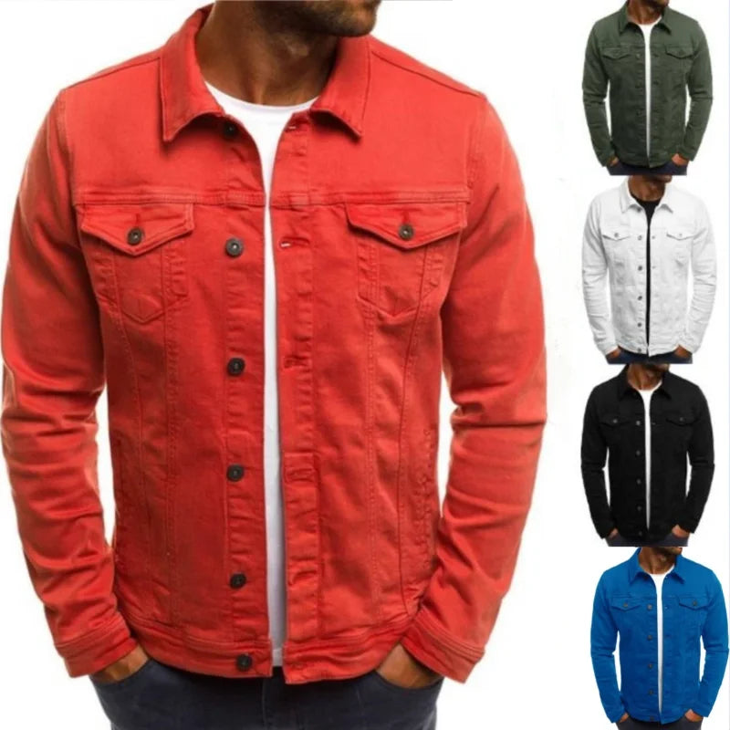 Men's Denim Jackets Streetwear Casual Cotton Classic Slim Jeans Coat Male Clothes Cowboy Jacket Ropa Para Hombre Jackets for Men