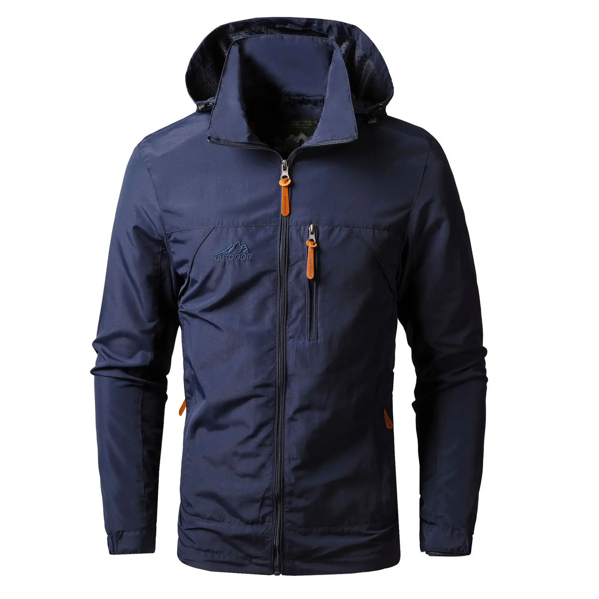Outdoor Jackets Men Spring Autumn Fashion Casual Hooded Coats Men Hiking Camping Sports Waterproof Windbreaker Oversized Jackets