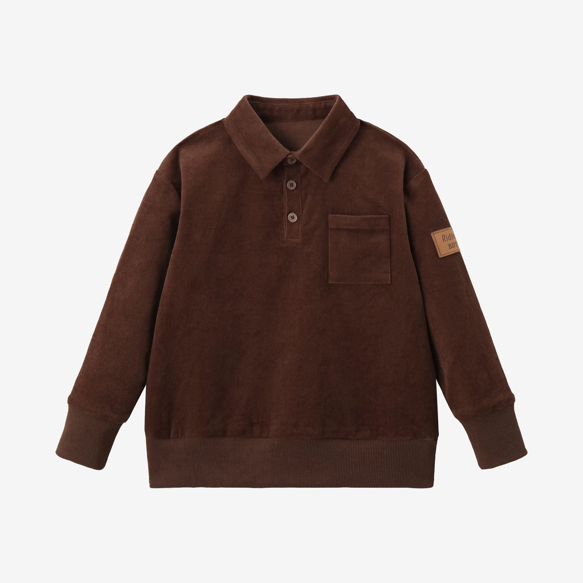 AS AW26  Saddle collection Brown Corduroy + Rugby sweatshirt Print corduroy girl clothing  family matching boys clothes