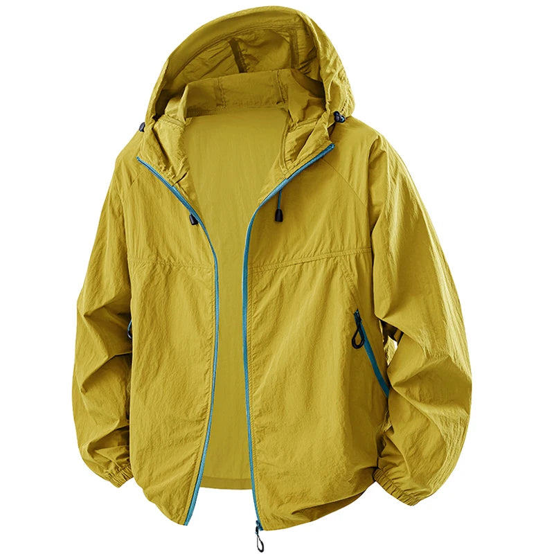 Summer Couple`s Hiking Jackets Men Fishing Cycling Hooded Gym Sports Running Coat Outdoor Sun-Protective Jacket Women Clothing