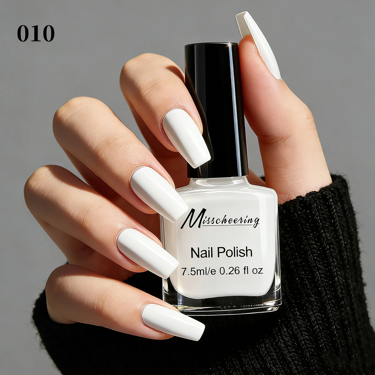 Misscheering Water-Based Peel Off Nail Polish 7.5ml Quick Air Dry Glossy Long Lasting Removable Nail Varnish No UV Needed Easy