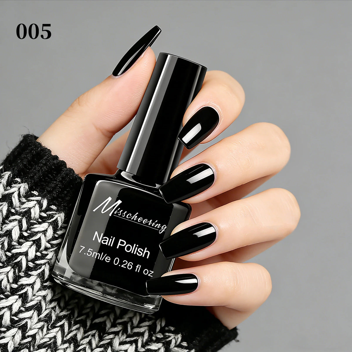 Misscheering Water-Based Peel Off Nail Polish 7.5ml Quick Air Dry Glossy Long Lasting Removable Nail Varnish No UV Needed Easy