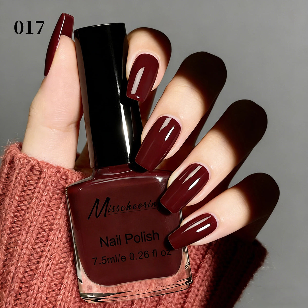 Misscheering Water-Based Peel Off Nail Polish 7.5ml Quick Air Dry Glossy Long Lasting Removable Nail Varnish No UV Needed Easy