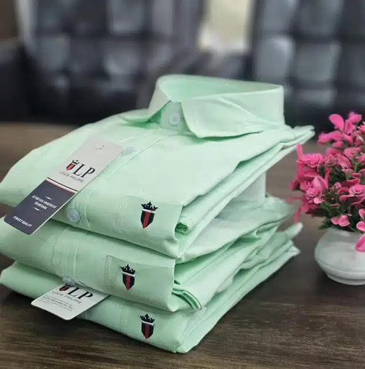 Men's Full Sleeve Shirt — Mint Green