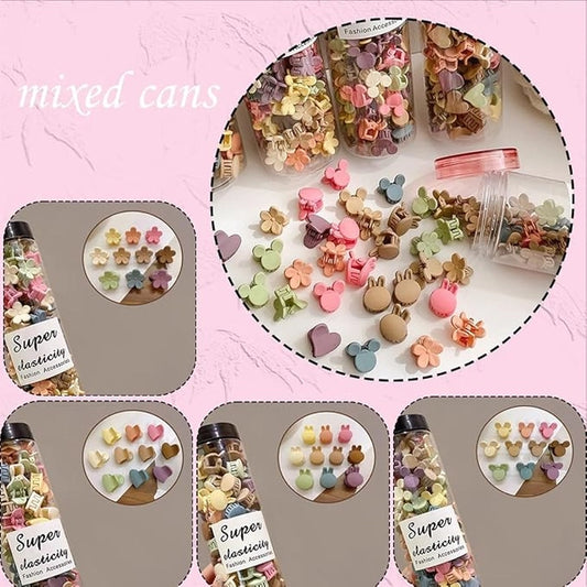 50 Pcs Colourful Baby Hair Clips for Girls — Mixed Designs