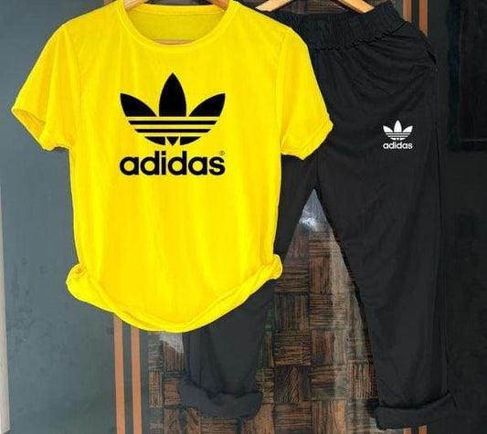 Men's Summer Tracksuit — Yellow & Black