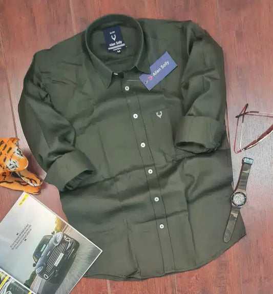 Men's Full Sleeve Shirt — Olive