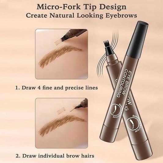 Waterproof Microblading Eyebrow Pencil with Micro-Fork Tip (Pack of 2)