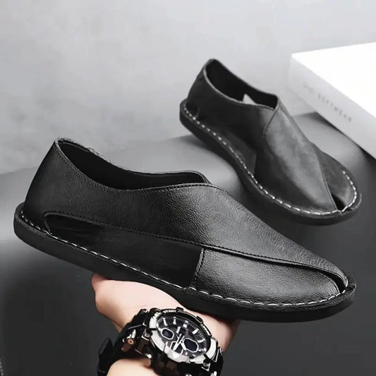 AEROWALK Black Peshawari Sandal