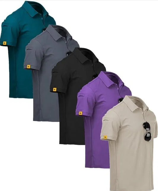 Men's Polo T-Shirt Multicolour Combo (Pack of 5)
