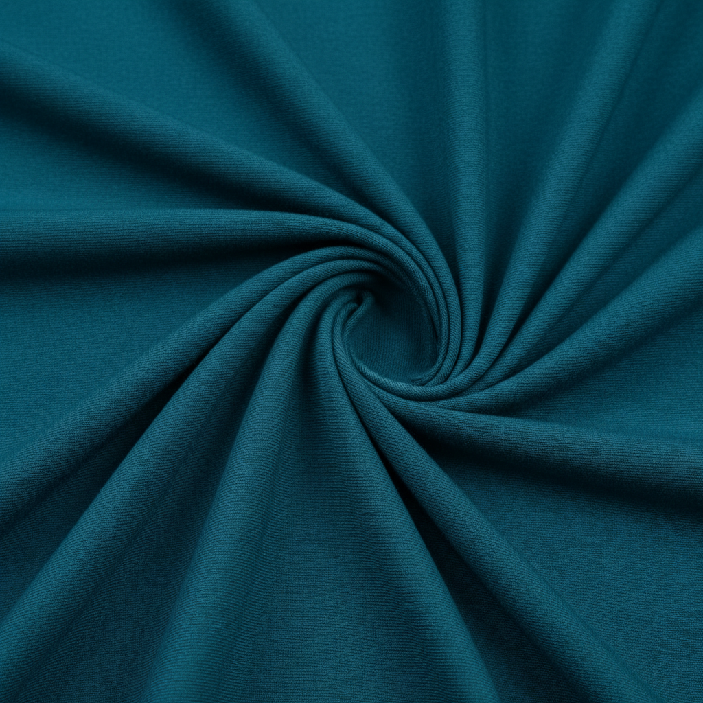 Teal Lycra Saree Fabric Detail