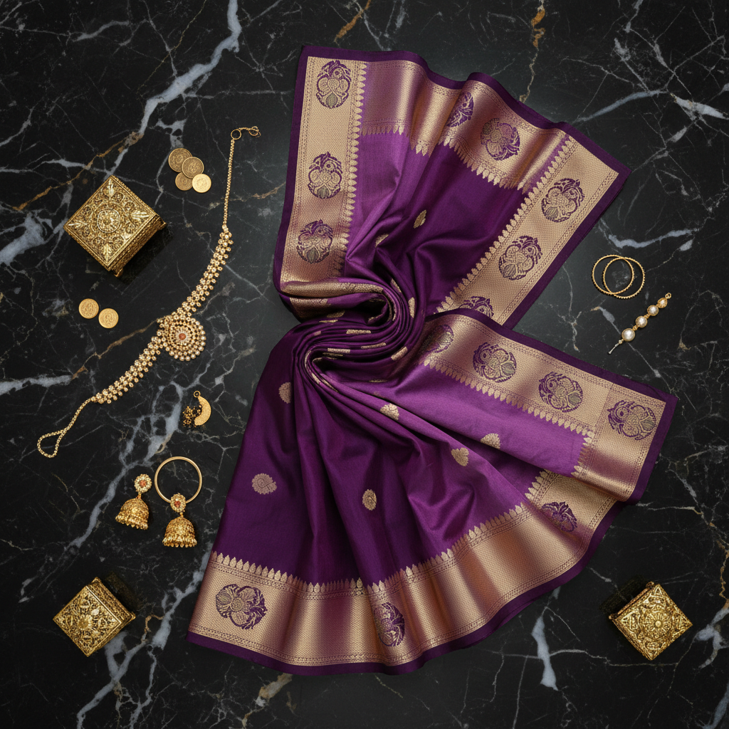 Purple Flat Lay